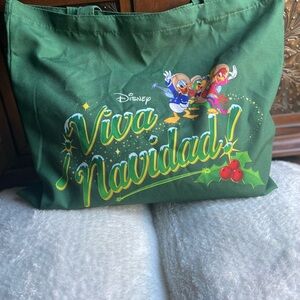 Disney Viva Navidad Green Festive Tote